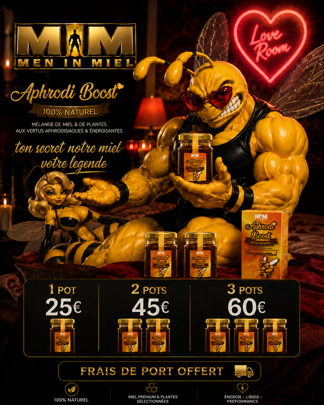 Aphrodi'Boost, le pot de miel MIM